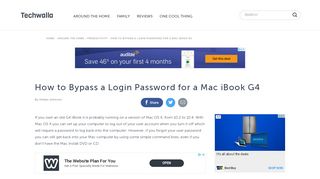 
                            6. How to Bypass a Login Password for a Mac iBook G4 | Techwalla.com