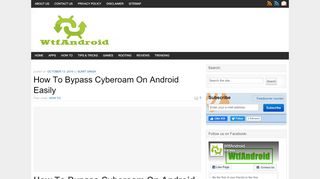 
                            10. How to Bypass Cyberoam On Android Easily | WtfAndroid