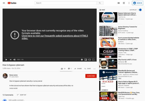 
                            7. How to bypass cyberoam - YouTube