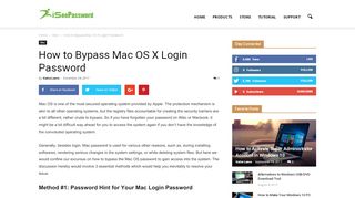 
                            5. How to Bypass Mac OS X Login Password - iSeePassword