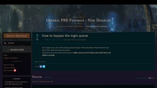 
                            8. How to bypass the login queue - PBE Community - League of Legends