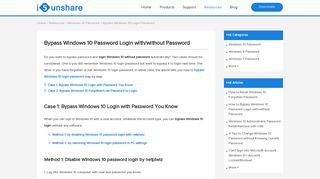 
                            2. How to Bypass Windows 10 Password Login with/without Password