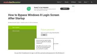 
                            7. How to Bypass Windows 8 Login Screen After Startup - Make Tech ...