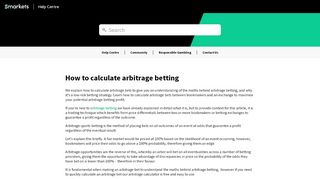 
                            7. How to calculate arbitrage betting – Smarkets Help Centre