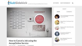 
                            8. How to Cancel a Job using the AesopOnline Service - Sub Sidekick Blog