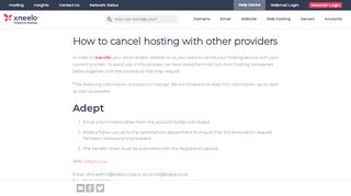 
                            7. How to cancel hosting with other providers - Hetzner Help Centre