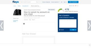 
                            4. How to cancel my account on cine chest - Fixya