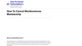 
                            13. How To Cancel Worldventures Membership | Step by Step Guides