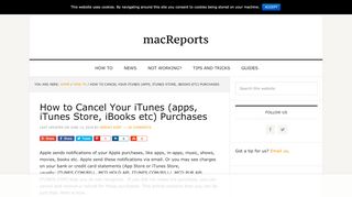 
                            9. How to Cancel Your iTunes (apps, iTunes Store, iBooks etc ...