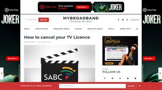 
                            9. How to cancel your TV Licence - MyBroadband