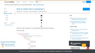 
                            7. How to center form in bootstrap 3 - Stack Overflow