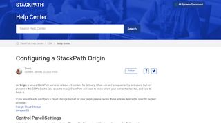 
                            11. How to Change a CDN Origin – StackPath Help Center