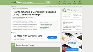 
                            12. How to Change a Computer Password Using Command Prompt: 13 ...