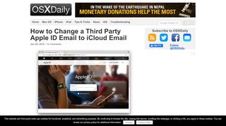 
                            6. How to Change a Third Party Apple ID Email to iCloud Email - OSXDaily