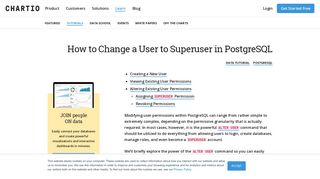 
                            10. How to Change a User to Superuser in PostgreSQL - Chartio