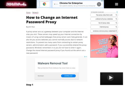 
                            7. How to Change an Internet Password Proxy | It Still Works