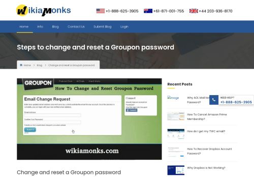 
                            10. How to Change and Reset a Groupon Password | Wikiamonks
