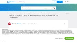 
                            3. how to change and/or show teamviewer password remotely over ssh ...