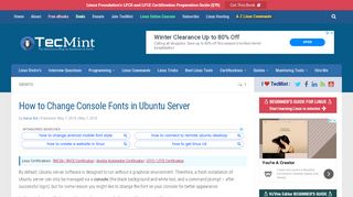 
                            5. How to Change Console Fonts in Ubuntu Server - Tecmint