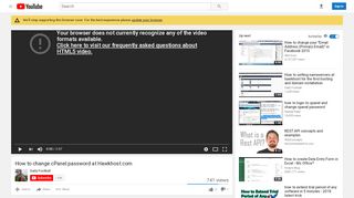 
                            4. How to change cPanel password at Hawkhost.com - YouTube