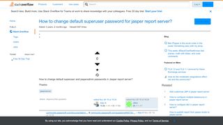 
                            10. How to change default superuser password for jasper report server ...