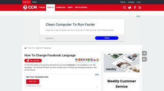 
                            8. How To Change Facebook Language - Ccm.net