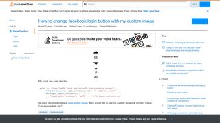
                            2. How to change facebook login button with my custom image - Stack ...