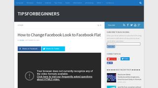 
                            12. How to Change Facebook Look to Facebook Flat