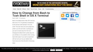 
                            9. How to Change from Bash to Tcsh Shell in OS X Terminal - OSXDaily