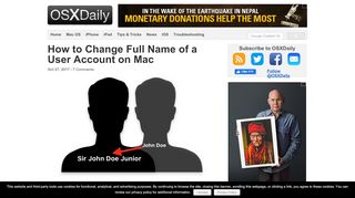
                            8. How to Change Full Name of a User Account on Mac - OSXDaily
