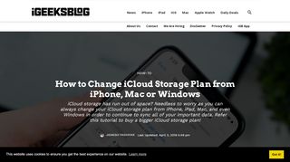 
                            9. How to Change iCloud Storage Plan from iPhone, Mac or Windows