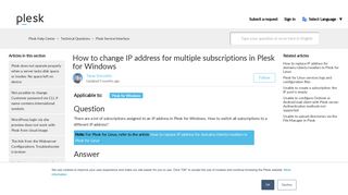 
                            9. How to change IP address for multiple subscriptions in Plesk for ...