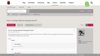 
                            2. How to change keyboard language layout? - Raspberry Pi Forums