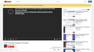 
                            6. How To Change Language On Facebook - YouTube