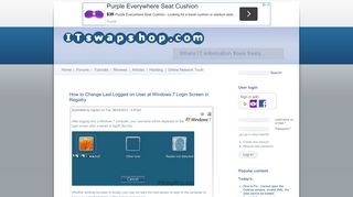 
                            12. How to Change Last Logged on User at Windows 7 Login Screen in ...