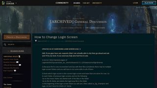 
                            3. How to Change Login Screen - Boards - League of Legends