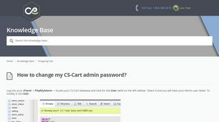 
                            7. How to change my CS-Cart admin password? - WebHostFace