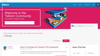 
                            7. How to change my Huawei LTE password - Telkom Community - 8988