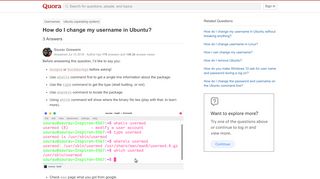 
                            7. How to change my username in Ubuntu - Quora
