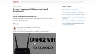 
                            11. How to change my WiFi password (Spark broadband) - Quora