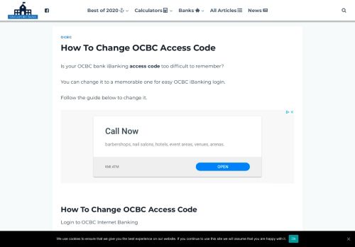 
                            12. How To Change OCBC Access Code - Singapore Bank