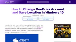 
                            10. How to Change OneDrive Account, Location in Widows 10