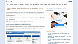 
                            10. How to Change or Create Boot Screen in Windows using TuneUp ...