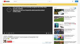 
                            12. how to change or forget your konami id password step by ... - YouTube