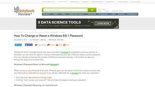 
                            12. How To Change or Reset a Windows 8/8.1 Password