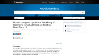 
                            12. How to change or update the BlackBerry ID Username (email address ...