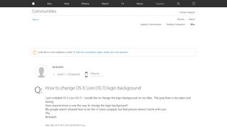 
                            6. How to change OS X Lion (10.7) login back… - Apple Community ...