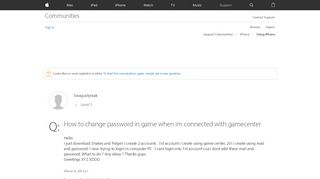 
                            9. How to change password in game when im co… - Apple Community ...