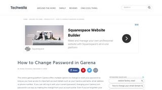 
                            6. How to Change Password in Garena | Techwalla.com