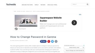 
                            13. How to Change Password in Garena | Techwalla.com